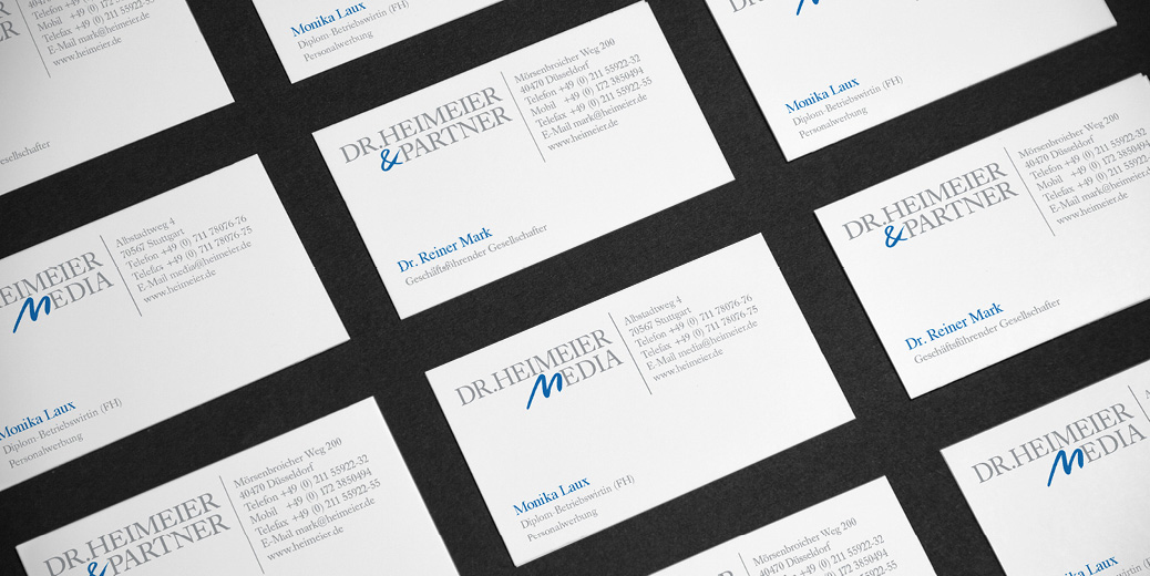 Projekte Dr H u P Visitenkarten