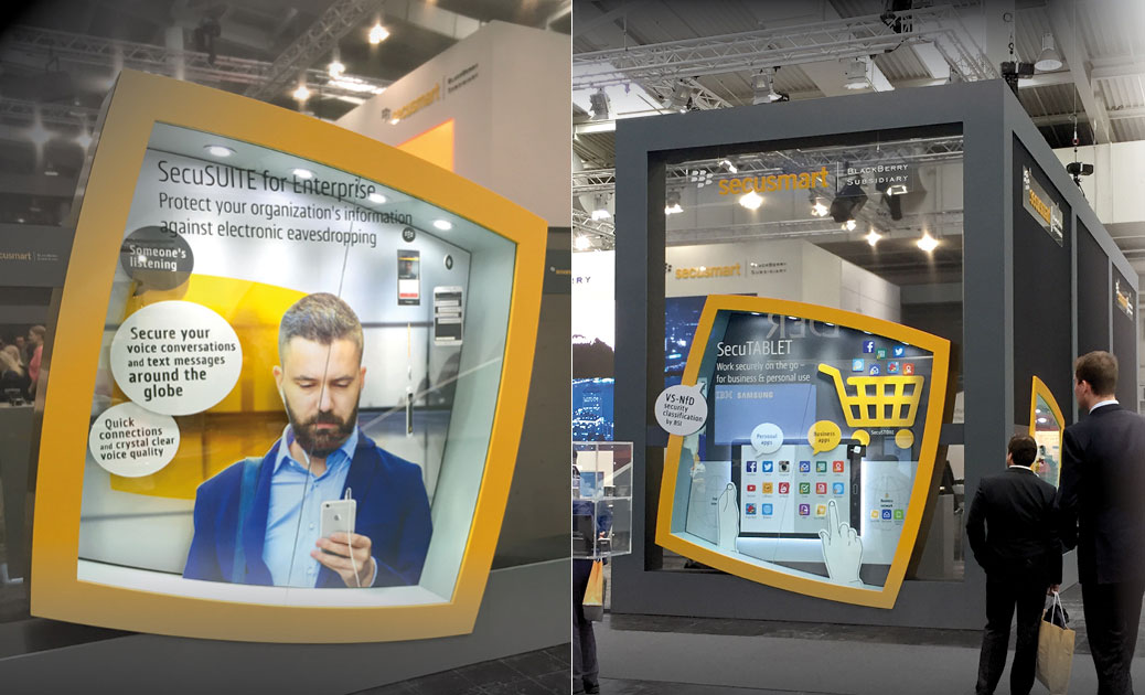 secusmart cebit werbung duesseldorf standbau messedesign niehaus knuewer 5