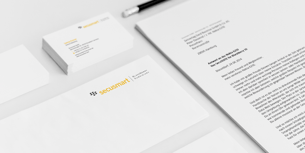 secusmart werbung duesseldorf corporate design niehaus knuewer cd manual